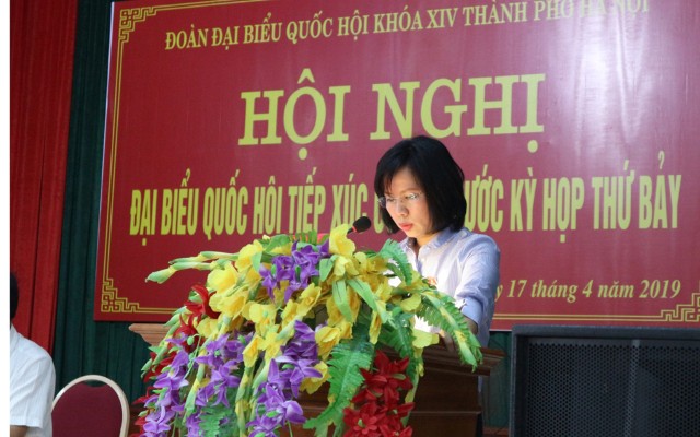 Đại biểu Quốc hội thành phố Hà Nội tiếp xúc cử tri huyện Sóc Sơn, Mê Linh trước kỳ họp thứ Bảy, Quốc hội khóa XIV